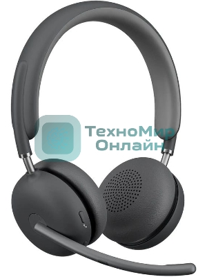 Гарнитура Logitech Zone Wireless 2 UC Graphite серый, беспроводная, Bluetooth 5.2, ANC