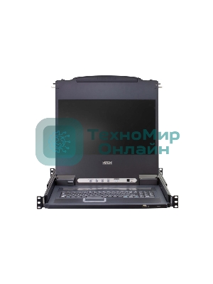 Портовый переключатель 16 с KVM консолью ATEN 16-Port PS/2-USB VGA Single Rail 17.3