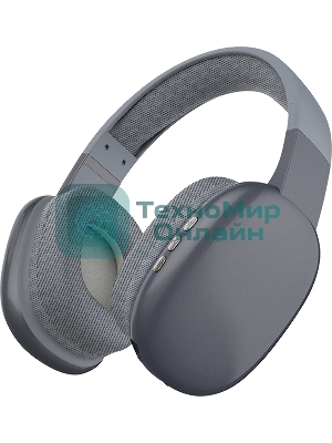 Беспроводные/проводные наушники QUMO Sense BT 0080 серый, накладные, Bluetooth + проводной, до 10 ч