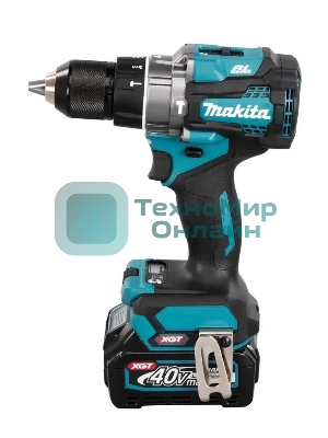 Дрель-шуруповерт Makita HP001GD201, 40 В, 2,5 Ач, 140 Нм, бесщеточный, ударный