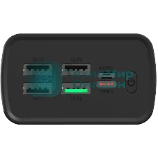 Портативный аккумулятор Digma DGPF30A 30000mAh QC3.0/PD3.0 22.5W 3A 4xUSB-A/USB-C черный