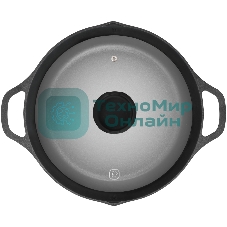Сотейник Rondell Pacific RDA-1907 d=28 см (с крышкой) графитовый