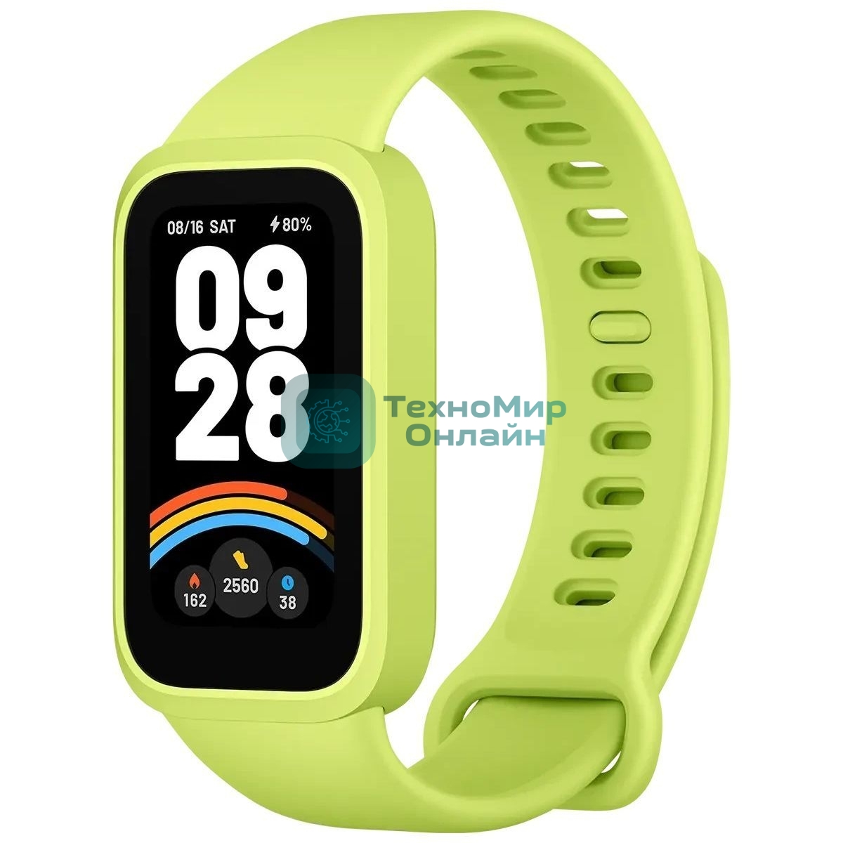 Фитнес-браслет Xiaomi Smart Band 9 Active TFT корп.:зеленый рем.:зеленый (BHR08L1GL)