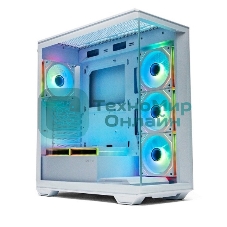 Корпус ATX Xastra Q600 6ARGB-C10-UC White без БП, боковая панель из закалённого стекла, USB 3, USB Type-C
