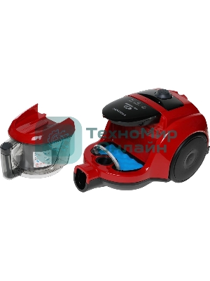 Пылесос Samsung VCC4520S3R/XEV красный, 350/1600 Вт, уборка сухая, пылесборник контейнер 1.3 л