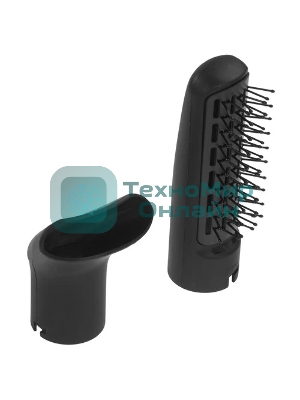 Фен-щётка DELTA DL-0432R черный/розовый, 1000 Вт