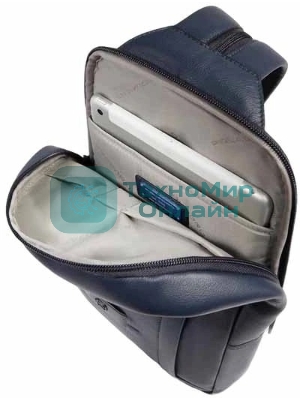 Рюкзак слинг Piquadro Russel CA6764W137/BLU синий