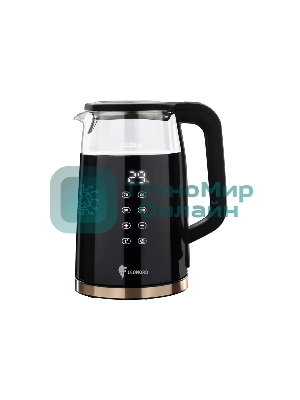 Чайник электрический LEONORD LE-1511 1,7 л, 2200 Вт, двойной корпус, черный