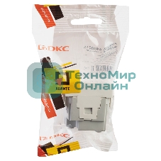 Розетка с крышкой модульная DKC 4400012 2P+E, с з/ш, 