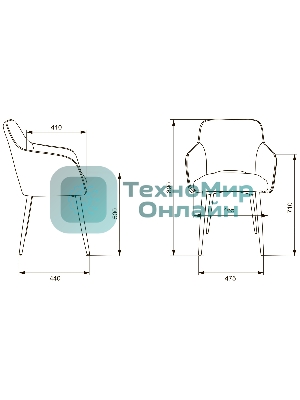 Кресло офисное Бюрократ CH-380F янтарный Italia 9, на ножках, металл черный