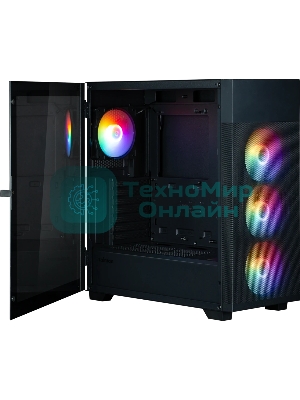 Компьютерный корпус ZALMAN S5 NEO, ATX, черный, WINDOW, 2xCOMBO (3.5