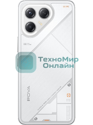 Смартфон Tecno Pova 7 Ultra 5G LJ9, 12/256Gb, белый