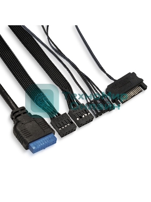 Компьютерный корпус Miditower ExeGate EVO-8225-NPX700 (ATX, БП 700NPX с вент. 12см, 2хUSB+1хUSB 3.0, черный, 2 вент. с RGb подсветкой и полоса на передней панели, боковая панель - закаленное стекло)