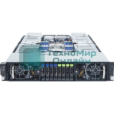Серверная платформа Gigabyte Server Platform G294-Z43/2U/2xAMD (9004/9005)/2xHS/24xDIMM/4xSFF NVME/SAS/SATA + 4xSFF SATA/SAS/16xGPUs SS/2x10GbE/16xFHFL + 2xLP/2x3000W/Rails/1Y