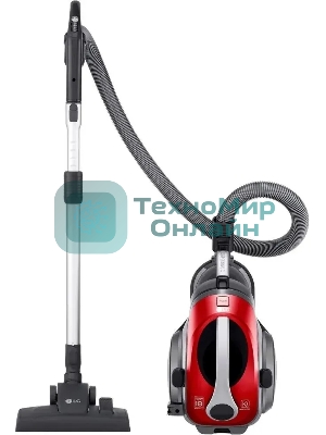Пылесос LG VK89689HU красный, 380/1800 Вт, уборка сухая, пылесборник контейнер 1.2 л