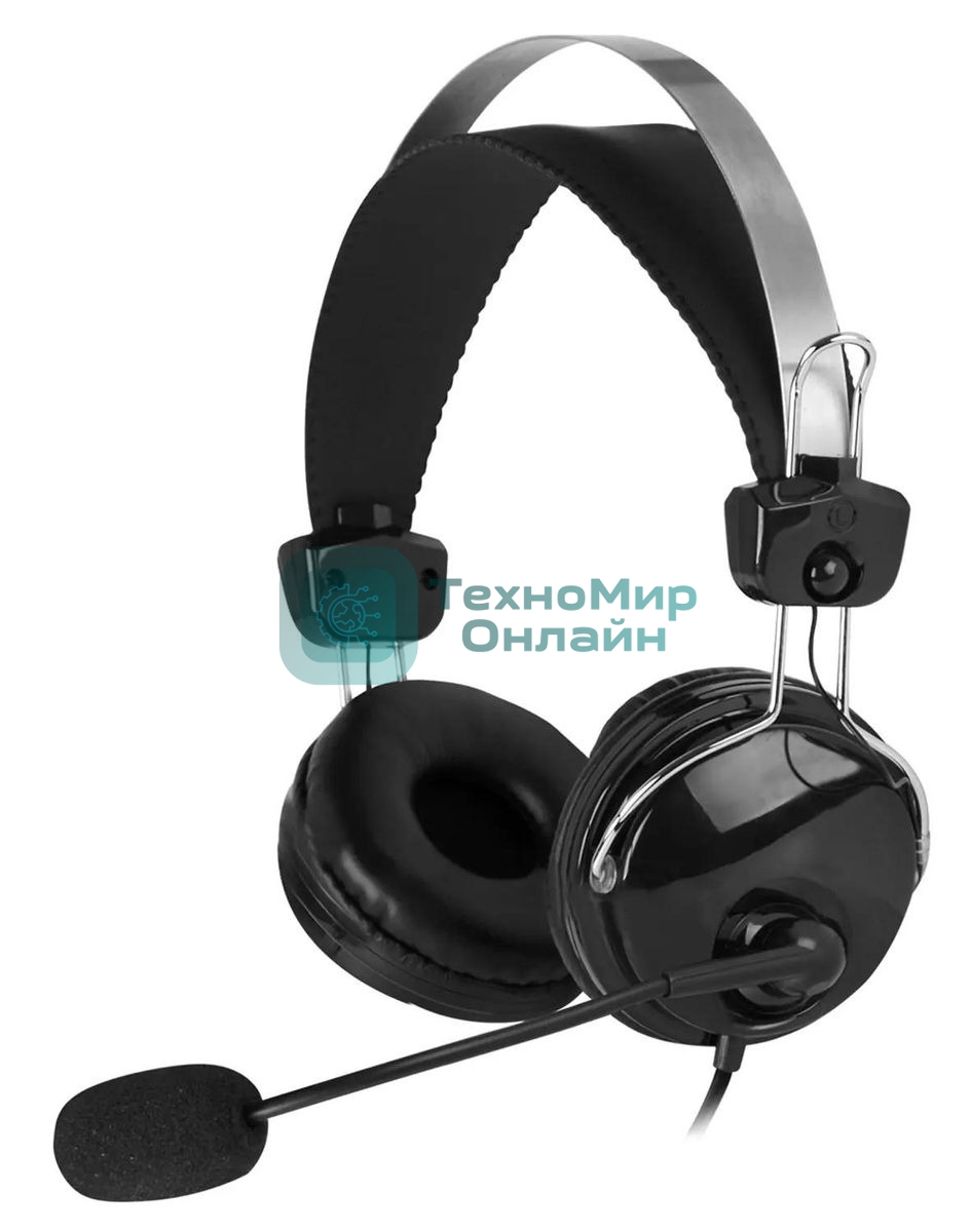 Гарнитура A4Tech HU-7P чёрный, проводная