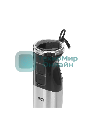 Блендер погружной BQ HB1032SS черный, 1200 Вт, 2 скорости, турбо