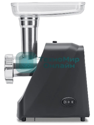 Мясорубка электрическая Polaris PMG 1855 RUS черный, 1800 Вт, 2.0 кг/мин, реверс, защита от перегрузки, насадки - 7