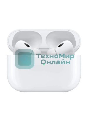 Наушники TWS Apple AirPods Pro 2 белый, внутриканальные, Bluetooth, активное шумоподавление