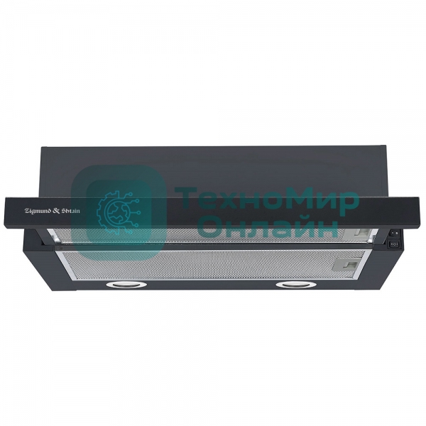 Вытяжка встраиваемая Zigmund & Shtain K 017.6 B черный, 60 см, 700 куб. м/ч, 51 дБ