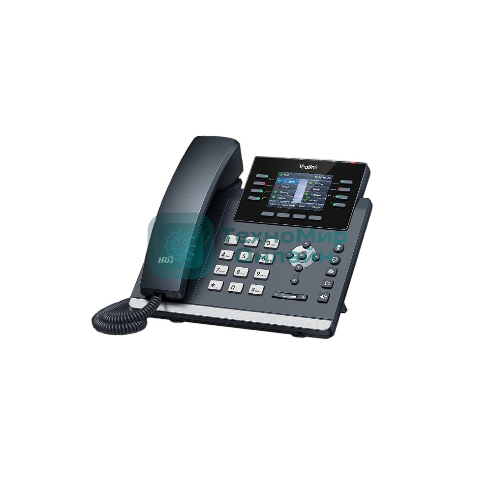 IP-телефон YEALINK SIP-T44W, 12 аккаунтов, 2 порта USB, Wi-Fi, цветной экран 2.8