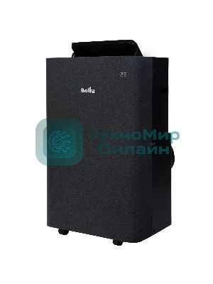 Кондиционер мобильный Ballu Velure BPAC-12 EW/N6 12000 BTU, 30 м², 50 дБ, охлаждение, осушение, черный