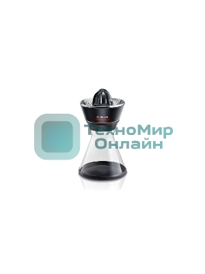 Соковыжималка Bosch MCP72GPB черный, цитрусовая, 40 Вт, 1000 мл, механическое
