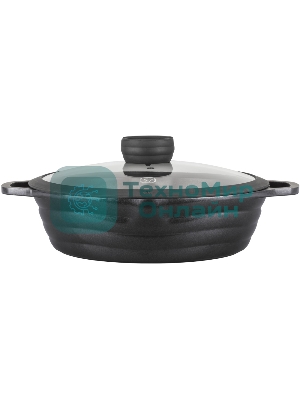 Сотейник Rondell Pacific RDA-1907 d=28 см (с крышкой) графитовый