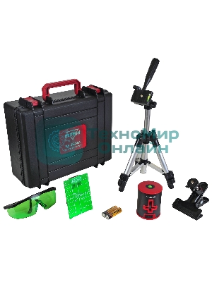 Нивелир лазерн. Elitech ЛН 2К-ЗЕЛ 2кл.лаз. 510нм цв.луч. зеленый 2луч. (201470)