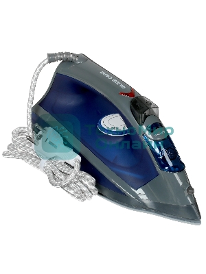 Утюг Hyundai H-SI01789 серый/темно-синий, 2400 Вт, 20 г/мин, 160 г/мин, 300 мл