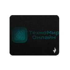 Коврик для мыши Gembird MP-BLACK-S, черный, 220х180х2мм, ткань/резина, пакет