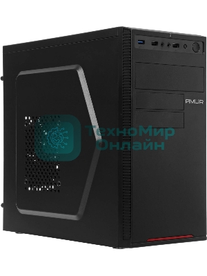 Компьютер Amur Нарвал B7I21 MT i3 12100 (3.3) 16Gb SSD 512Gb UHDG 730 FreeDOS 2.5xGbitEth 400W мышь клавиатура черный (RUS) (2147008)