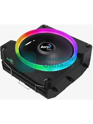 Кулер для процессора AeroCool/Formula Cylon 3H черный, 120 мм, алюминий, 1800 об/мин, 24.3 дБ, 4 pin, 125 Вт, 98 мм