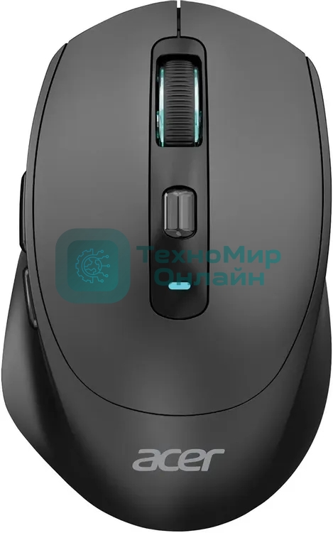 Мышь Acer OMR504 черный оптическая 3200dpi silent беспров. BT/Radio USB 4but (ZL.MCE11.01D)
