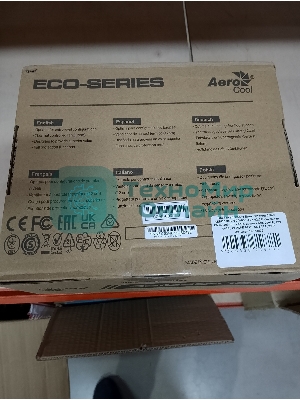 (Поврежденная упаковка) Блок питания 650W AEROCOOL ECO-650 ATX v2.3 Haswell, fan 12cm, 400-mm cable, power cord, 20+4P, 12V 4+4P, 1x PCI-E 6+2P, 5x SATA, 3x P