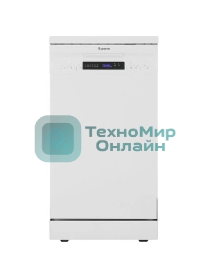 Посудомоечная машина Бирюса DWF-410/5 W, белый, 44.8 см, 10 компл., 49 дБ, класс A++