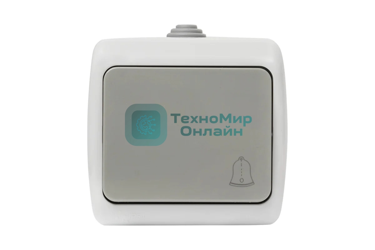 Кнопка звонка EKF EFZ10-026-30-54 1-кл. ОП Мурманск 10А IP54 серая