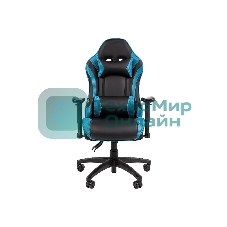 Кресло игровое Chairman game CH43 экокожа, черно-бирюзовый