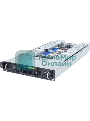 Серверная платформа Gigabyte Server Platform G294-Z43/2U/2xAMD (9004/9005)/2xHS/24xDIMM/4xSFF NVME/SAS/SATA + 4xSFF SATA/SAS/16xGPUs SS/2x10GbE/16xFHFL + 2xLP/2x3000W/Rails/1Y