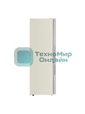 Холодильник Maunfeld MFF185NFBG Matt Inverter бежевый двухкамерный 240/100л морозилка снизу, No Frost