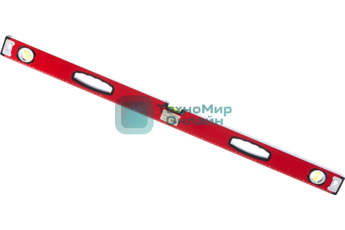 Уровень алюминиевый Matrix, фрезерованный, 3 глазка, рукоятки, 1000 мм