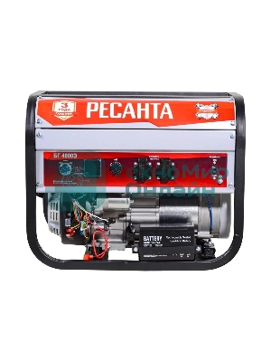 Электрогенератор бензиновый Ресанта БГ 4000 Э, 3.3 кВт, 66 дБ, 45.1 кг