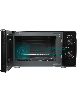 Микроволновая печь Hyundai HYM-M2045 черный, 20 л, 700 Вт, переключатели - поворотный механизм