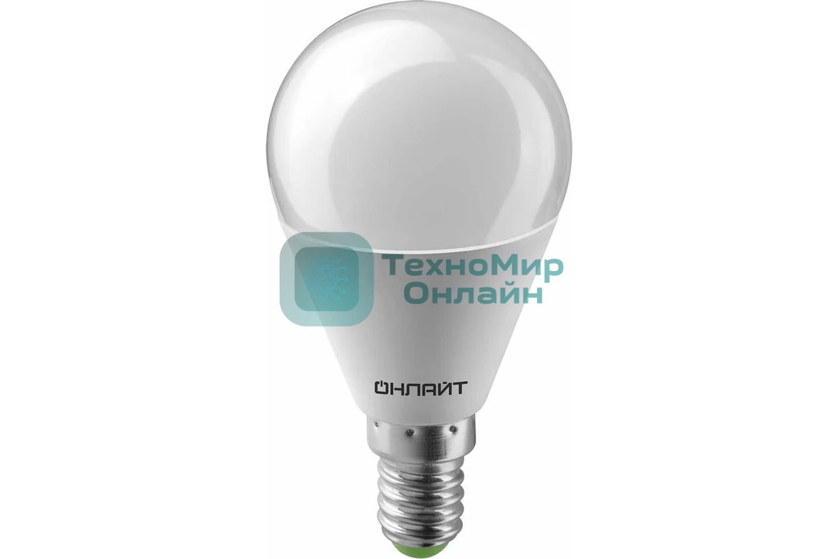 Лампа светодиодная ОНЛАЙТ 71624 OLL-G45-8-230-2.7K-E14