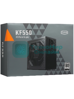 Блоки питания PCCooler KF550, 550W, APFC, 80+, 12cm Fan (P3-F550-W1H)