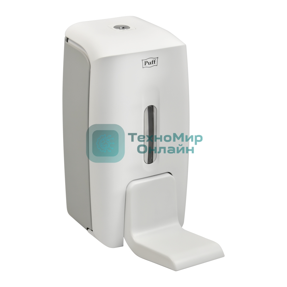 Локтевой дозатор универсальный для жидкого мыла и дез. растворов, 800 мл, Puff 8189, пластиковый