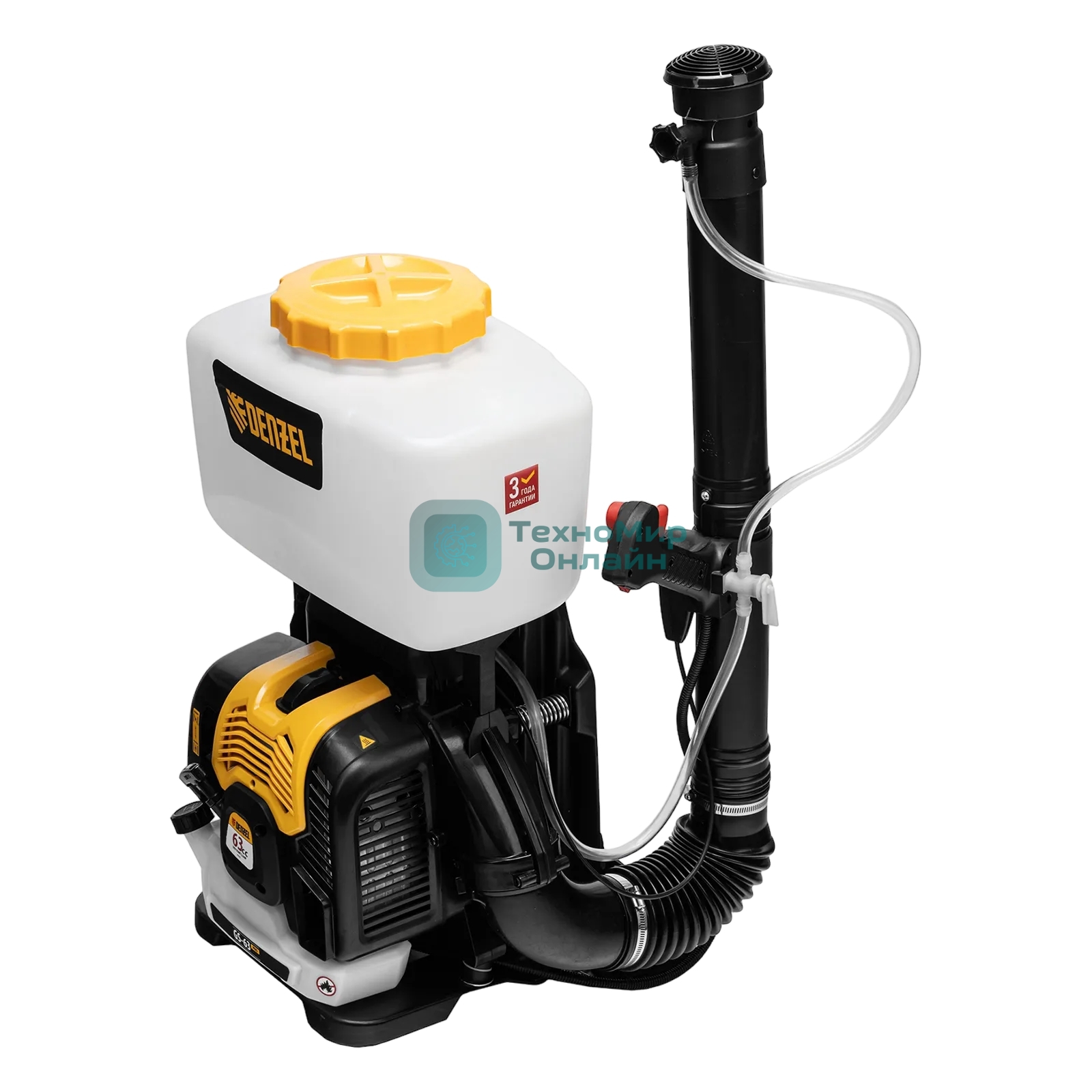 Опрыскиватель бензиновый Denzel GS-63-PRO, 63 см3, бак 25 л