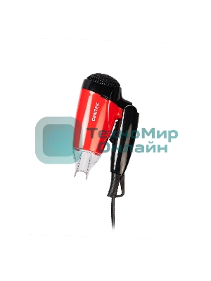 Фен Centek CT-2230 RBL красный/черный, 1200 Вт, компактный