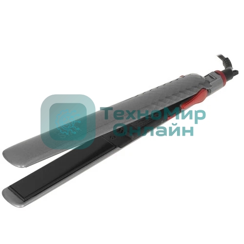 Выпрямитель для волос Homestar HS-8015 серебристый/красный, 25 мм, 200 °C, 1 режим