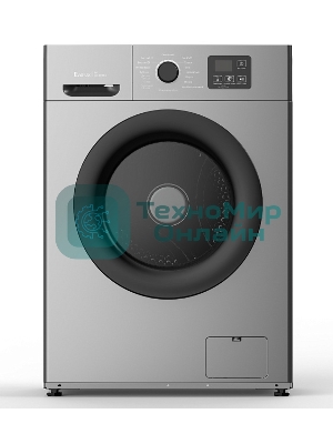 Стиральная машина Evelux EW 46121 S серебристая, загрузка фронтальная 6кг, 1000 об/мин., класс: A++